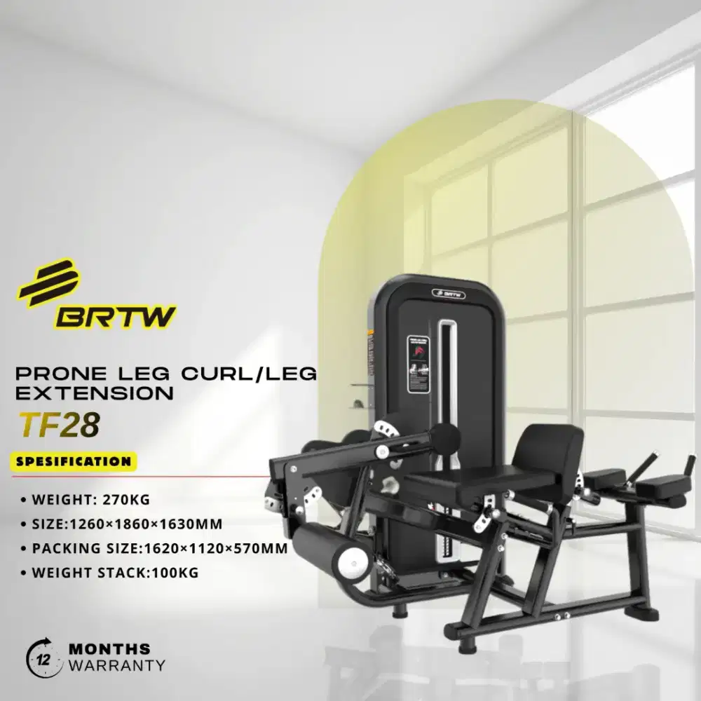 Prone Leg Curl Leg Extension Brtw TF28 Alat Fitness Gym Comercial