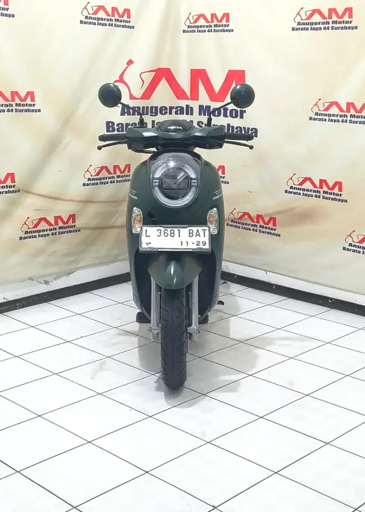Km 7 Ribu Honda New Scoopy Prestige tahun 2024 Hijau Doff
