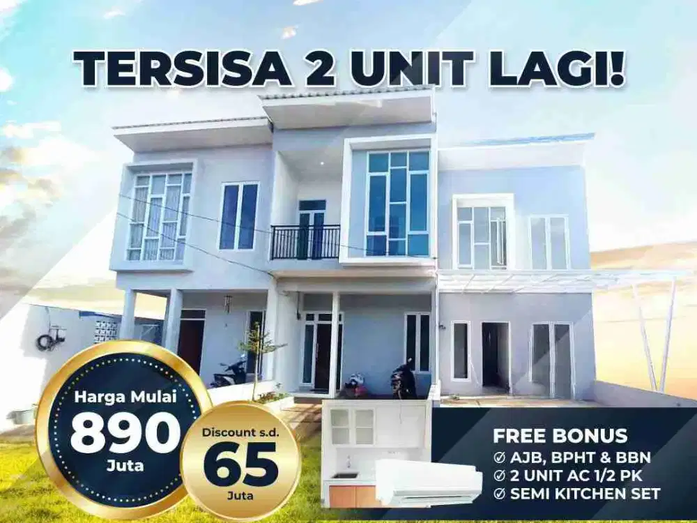 Rumah Baru Cluster di Bintaro Tangerang Selatan Tangsel (2 Unit Lagi) Murah Jual/dijual