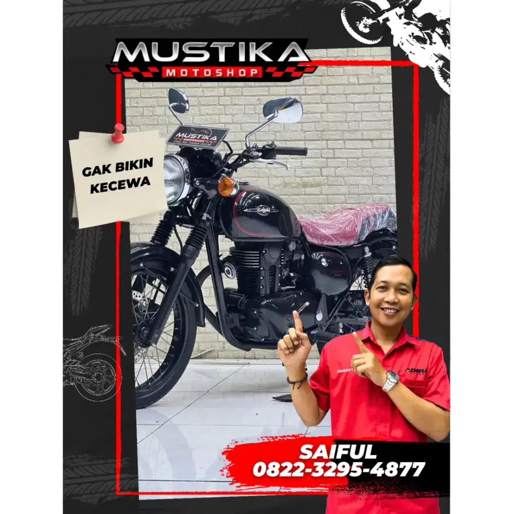 Odo 8rb Simpenan!!Kawasaki Estralla 250cc 2015 Plat Jatim-Mustika