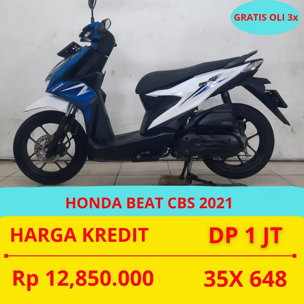PROMO SUKSES MOTOR HONDA BEAT CBS 2021 DP MURAH 1 JUTA GUYS