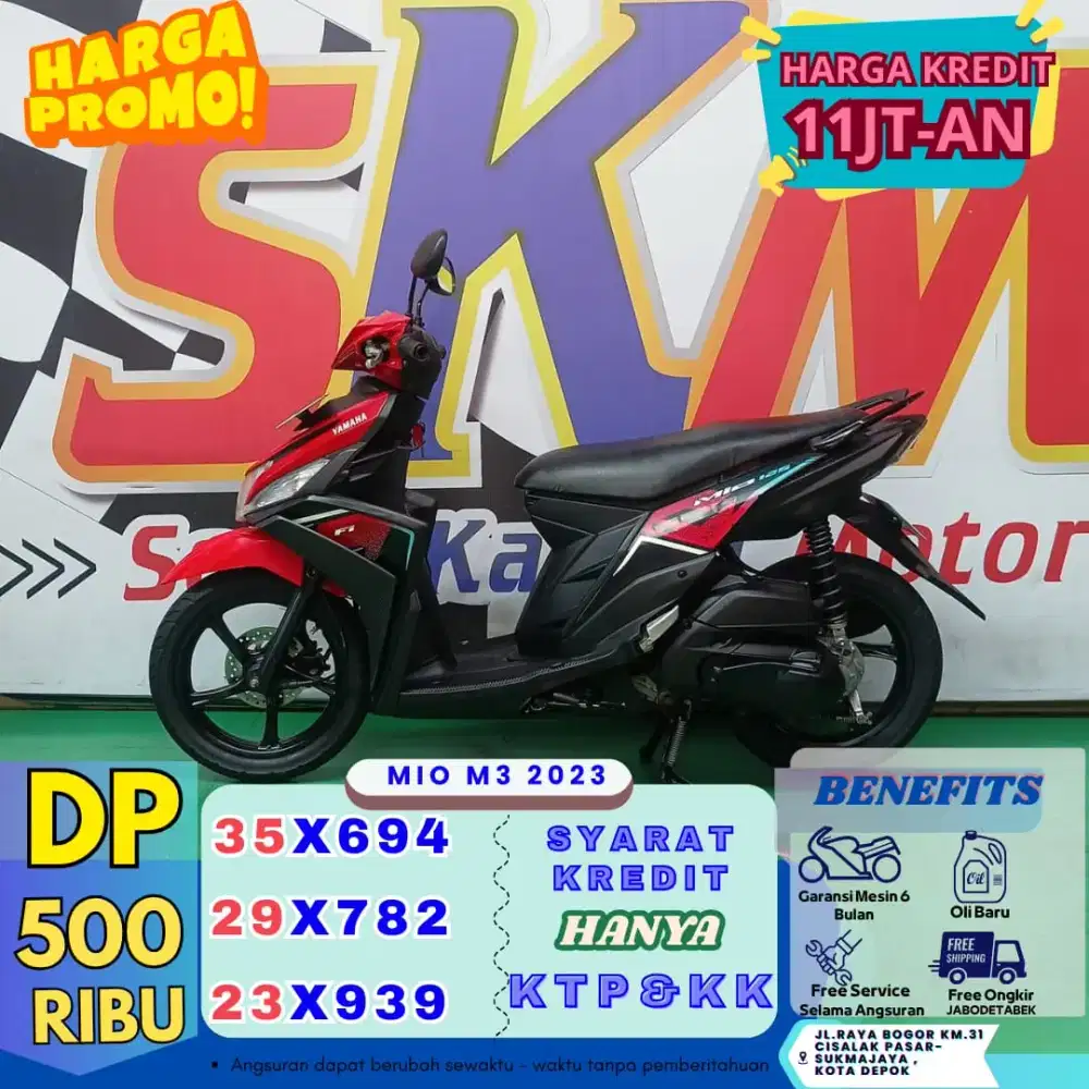 YAMAHA MIO M3 2023 DP 500 CASH/CREDIT
