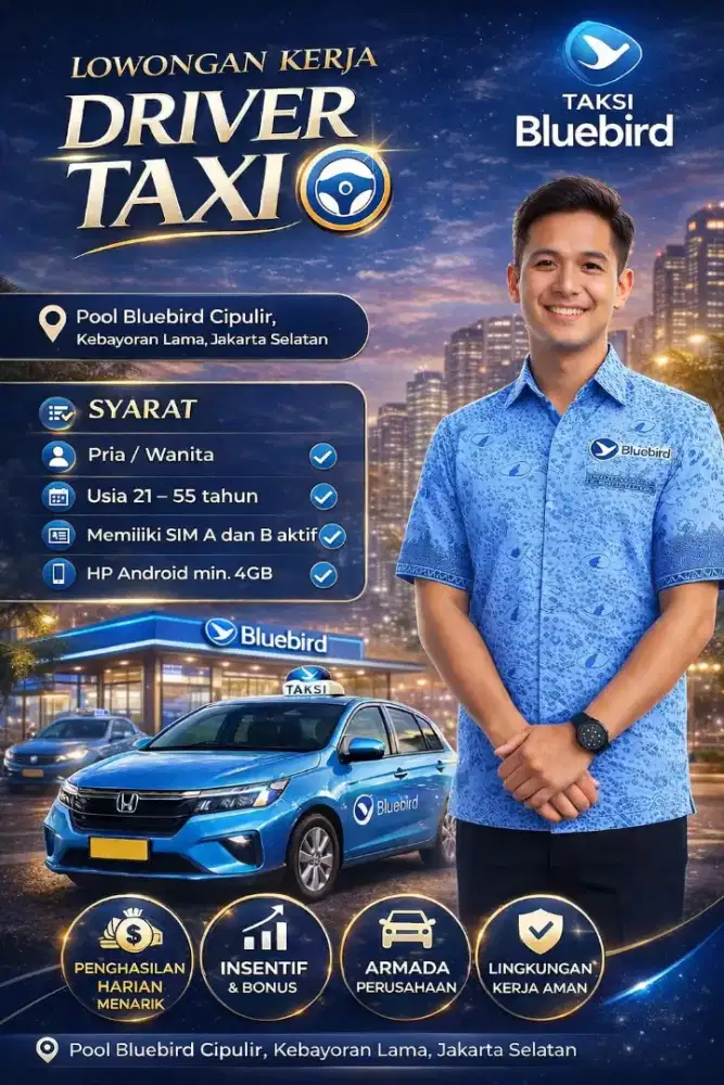 driver taxi bluebird