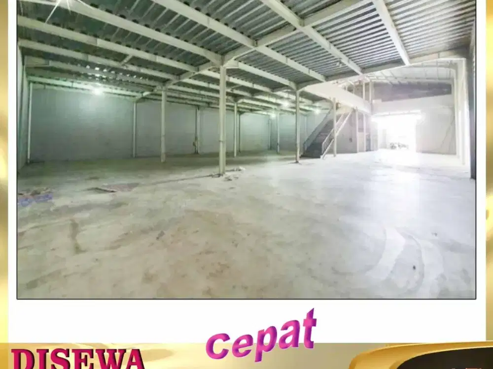 DISEWAKAN GUDANG 2 LANTAI LUAS 1400 METER DI KAVLING DPR CIPONDOH TANGERANG