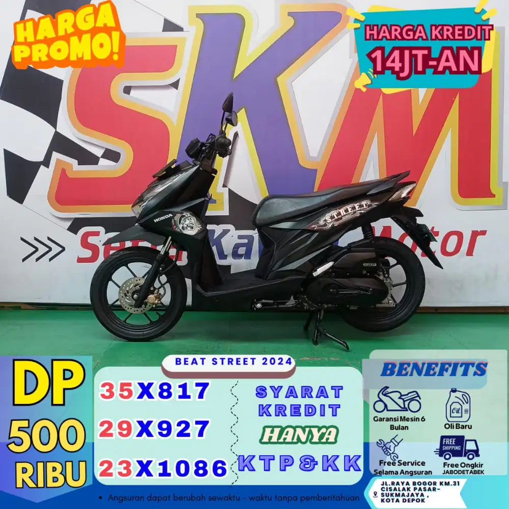 (bayar 500 proses KTP&KK) beat street 2024 cash credt