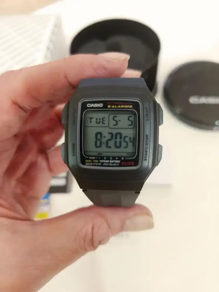 Jam Casio F-201WA-1ADF General Digital Black All Original Brand New