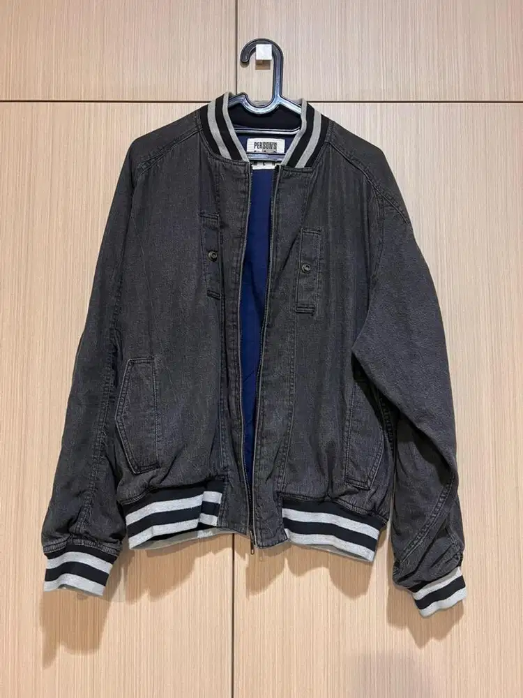 Bomber Denim Jacket L
