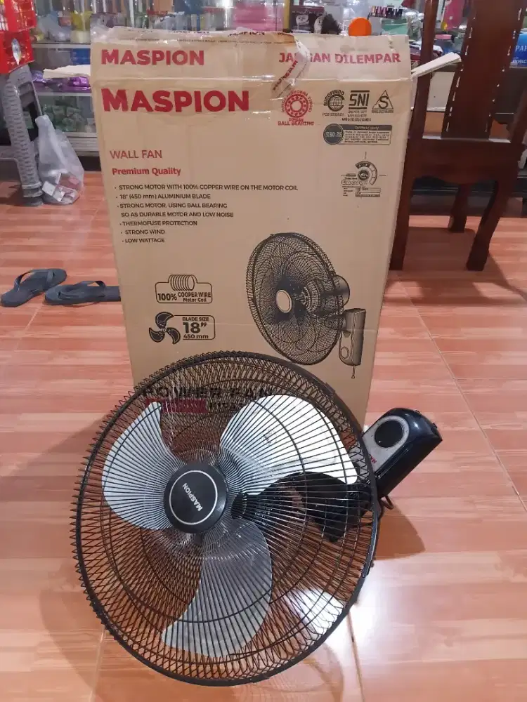 Kipas angin maspion 18 inchi baru buka bungkus