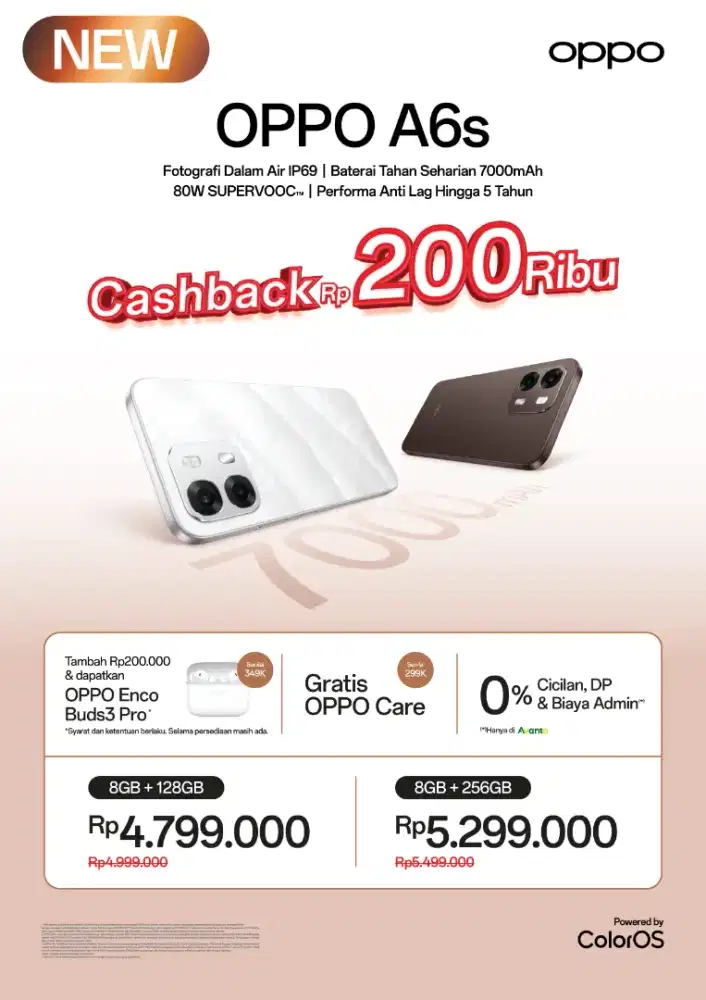 Promo Cashback Oppo A6s