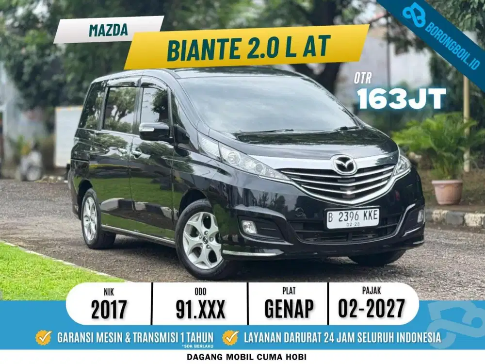Mazda Biante 2.0 L Skyactive at 2017 Hitam 2018 serena sienta voxy