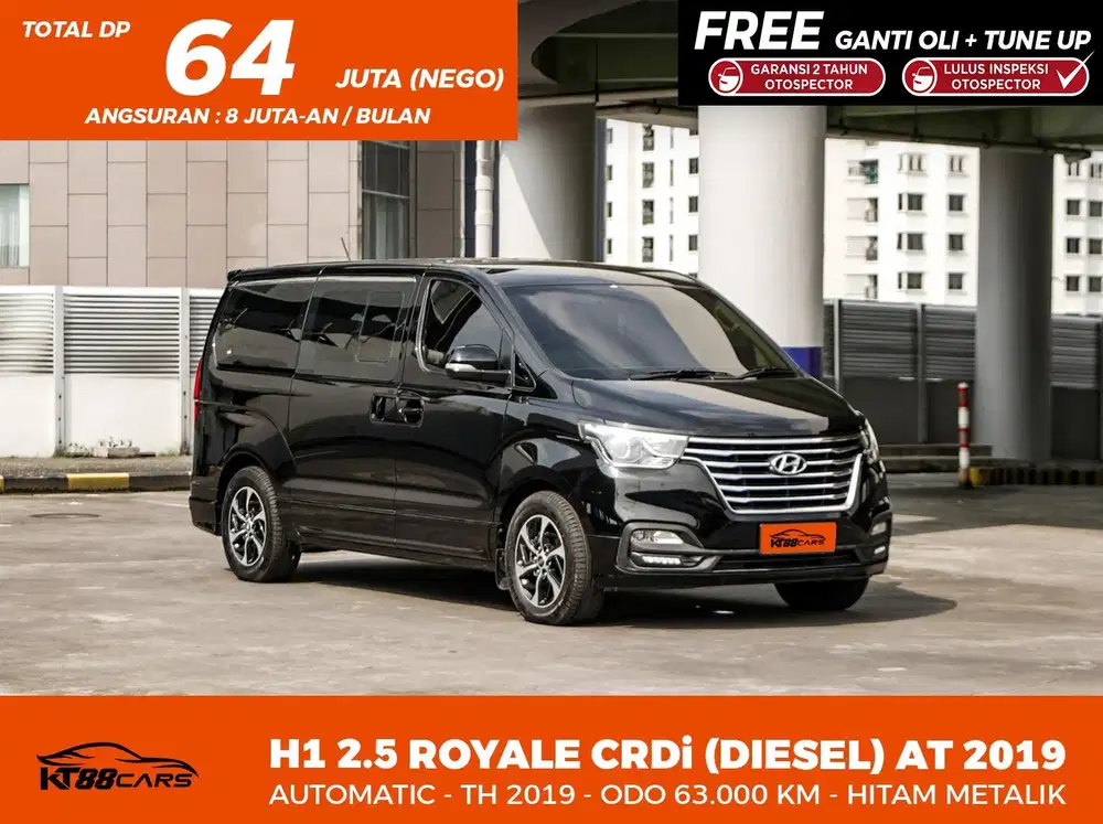 DP 64jt Bergaransi HYUNDAI H1 ROYALE CRDI AT (DIESEL) 2019