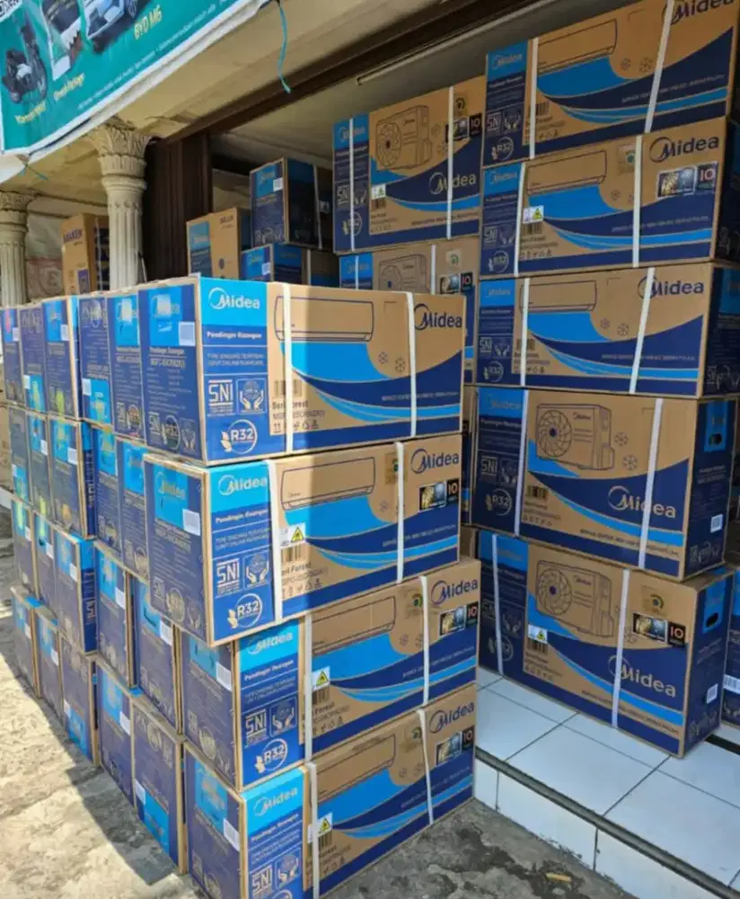 AC baru terima dingin 1/2 pk