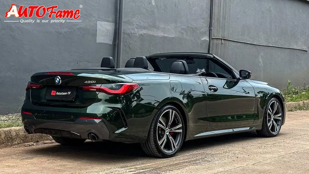 KM5RB BBMW 430i Convertible M Sport Pro Sage Green Metallic On Black