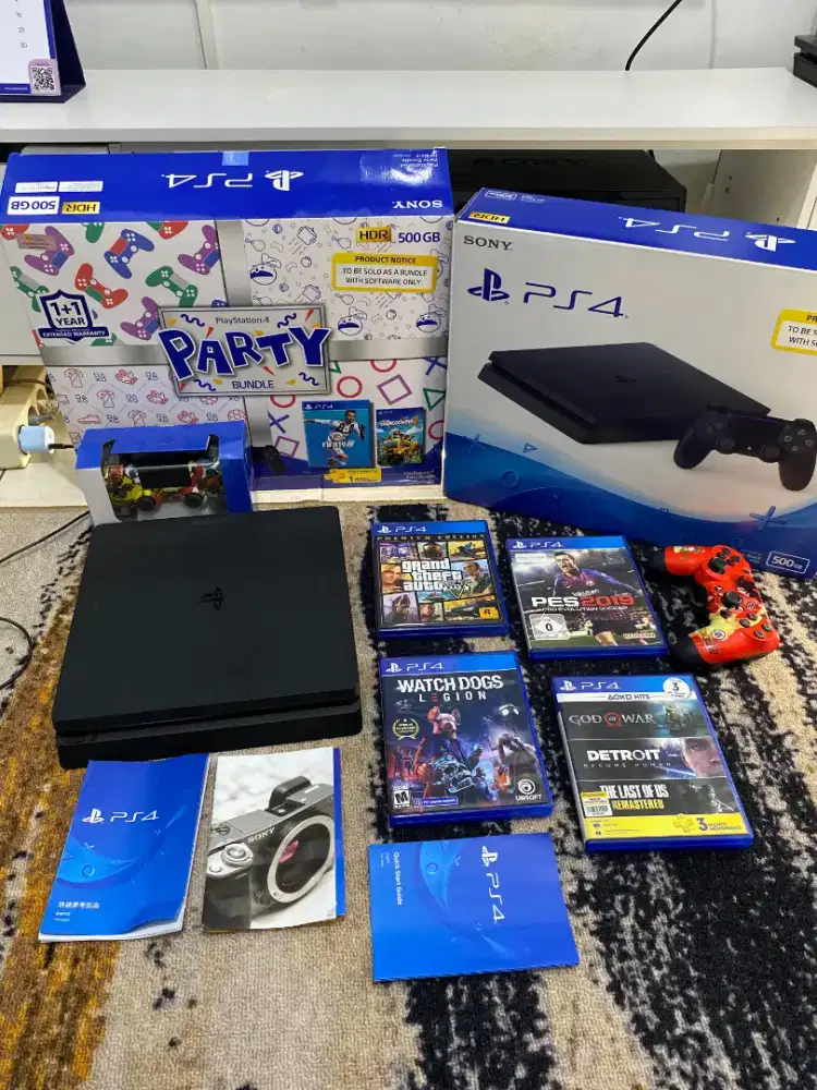Ps4 slim ori 500gb region asia like new