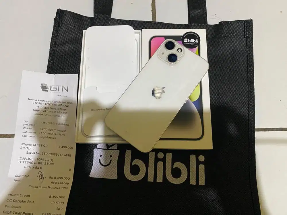 Iphone 14 128gb ibox/ resmi 2 bulanan pakai
