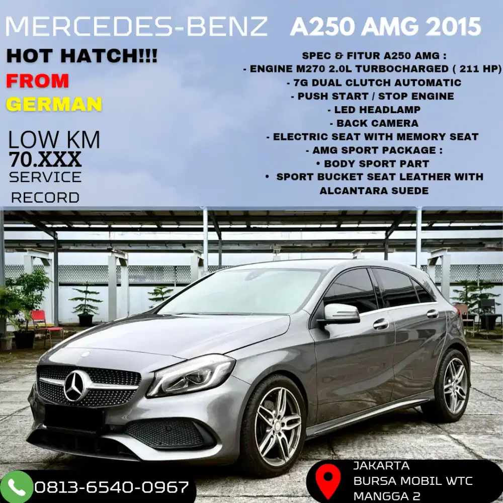 Mercedes benz A250 AMG 2015 HOT HATCHBACK LOW KM RARE ITEM