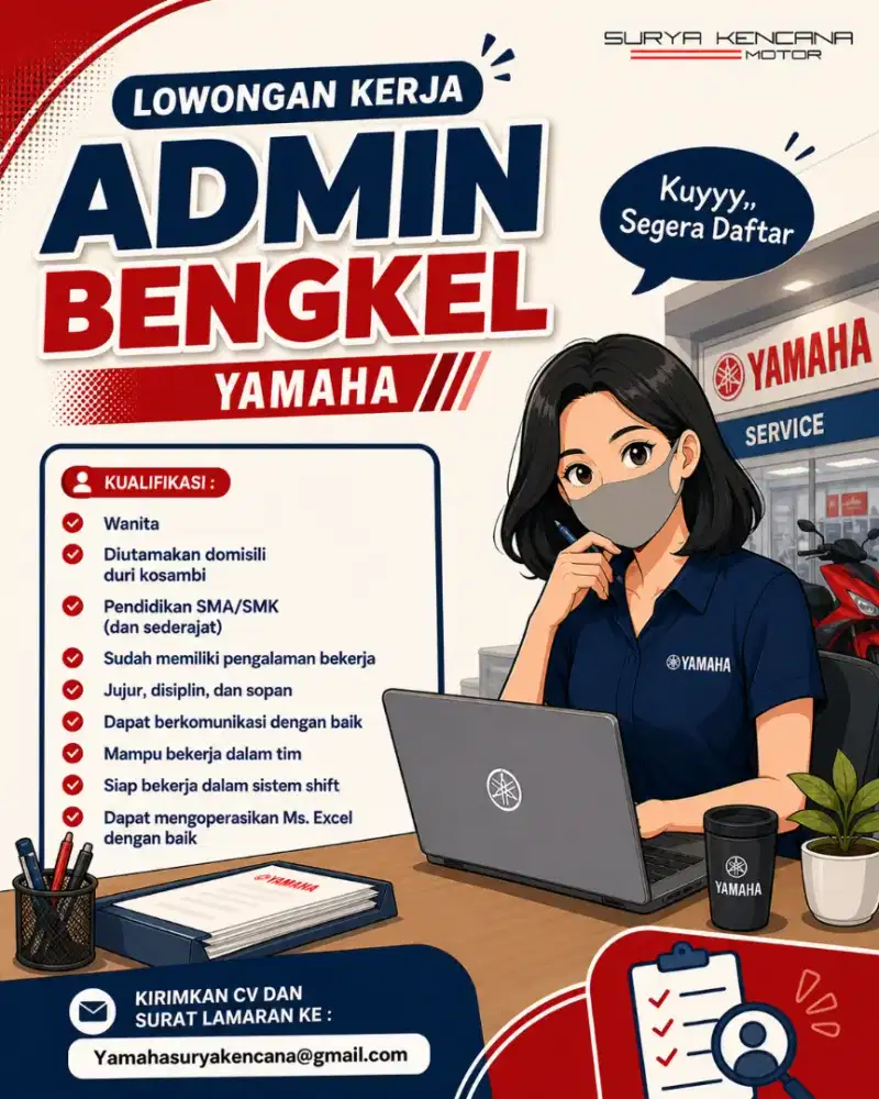 Admin bengkel yamaha
