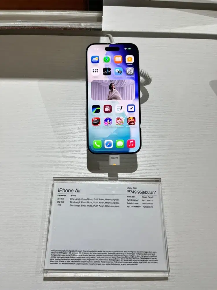 IPHONE AIR 256GB, 512 GB, 1 TB - BISA CICILAN 0%