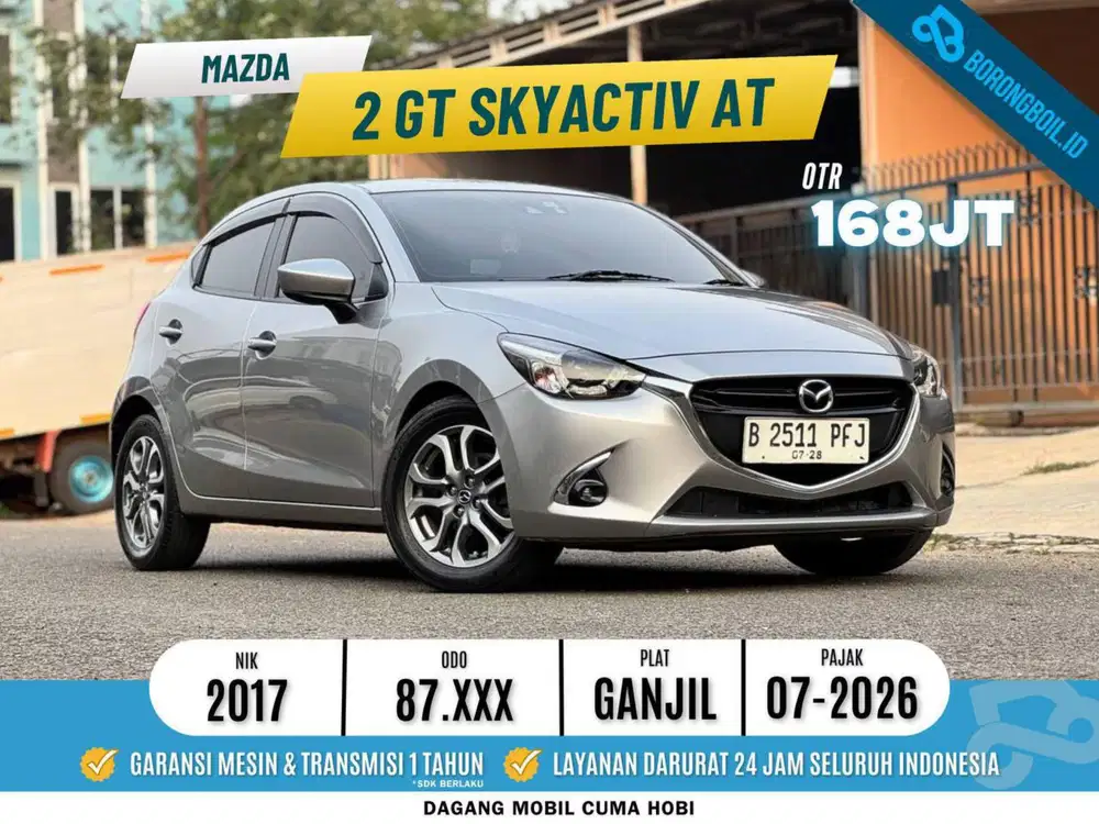Mazda 2 GT AT 2017 Silver Metalik