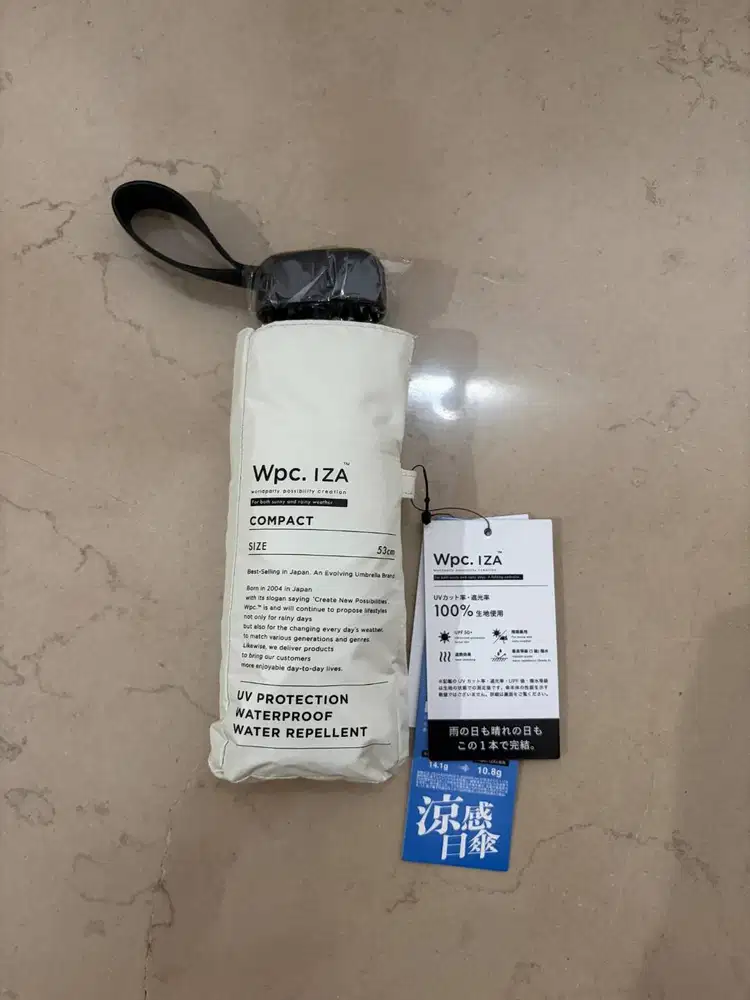 Wpc. IZA compact Parasol Umbrella Payung Wpc Jepang UPF 50+