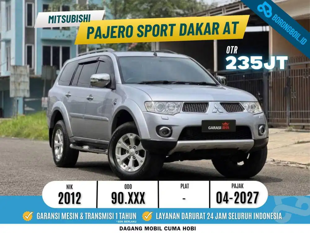Mitsubishi Pajero Sport Dakar 4x2 AT Silver Metalik 2012 / 2013 vnt