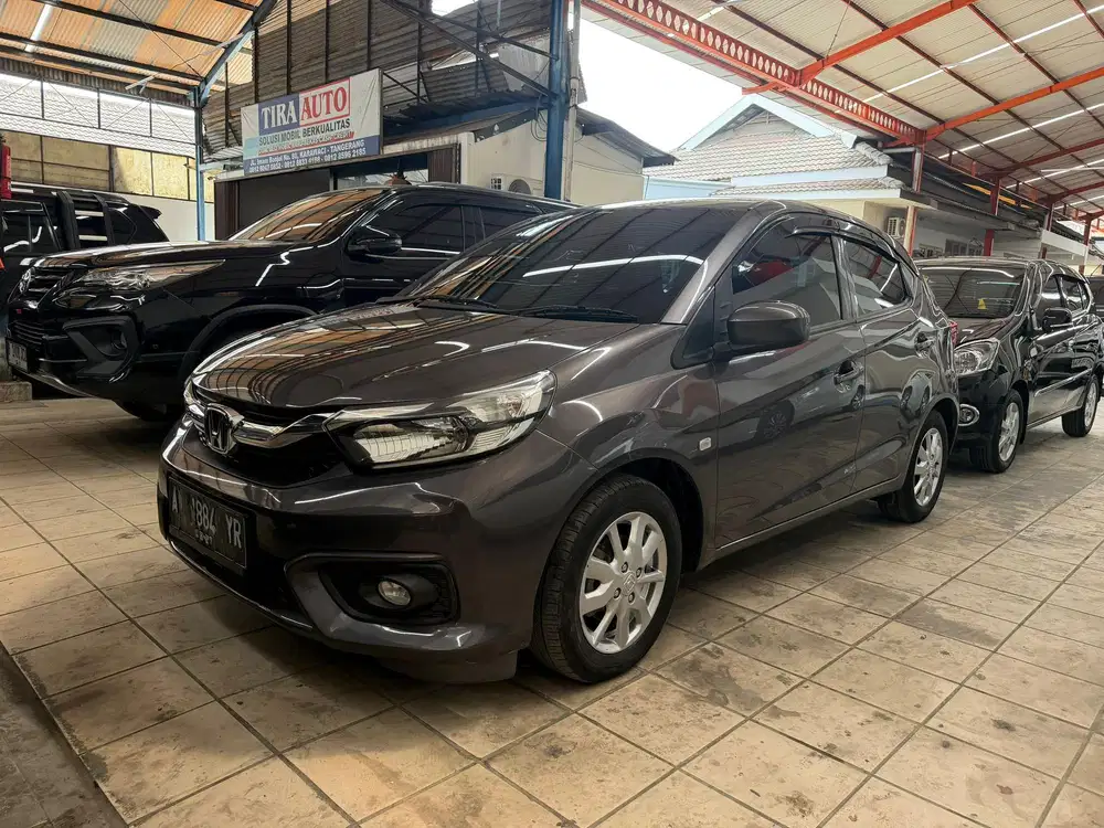 Honda Brio 1.2 E CVT MATIC 2022 Abu-Abu Grey bergaransi bebas tabrak