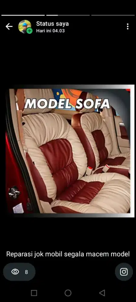 Terima jasa service sofa rumah,sofa kantor dan reparasi jok mobil
