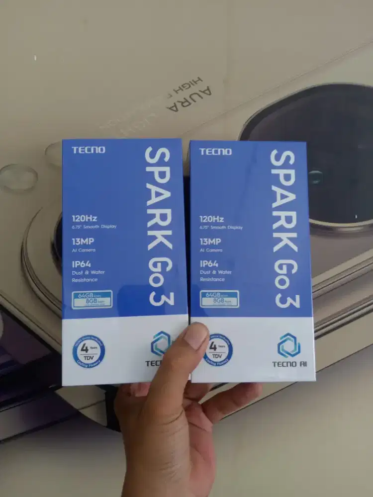 Fast respon WA Tecno Spark GO3 4+4/128 Garansi resmi 1thn
