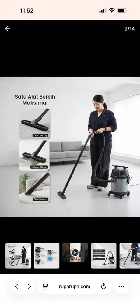 VACUUM CLEANER WET & DRY BLOW MERK APA