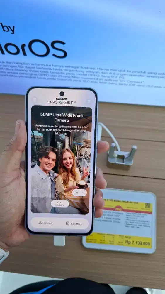 Oppo Reno 15 F 8/128 bisa cicilan tanpa kartu kredit