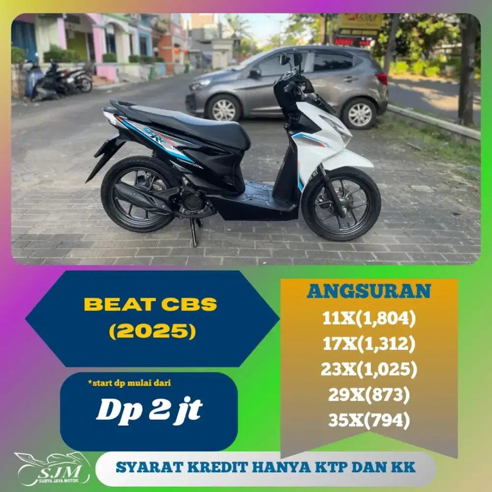 HONDA BEAT CBS 2025 CASH & KREDIT