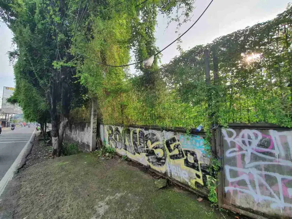 Dijual Tanah Bentuk Kotak Parung Bogor Jl utama Parung Akses dekat Tol dan Ramai