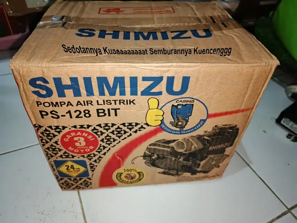 Pompa air simizhu PS 128 bit second (baru digunakan 1 jam )