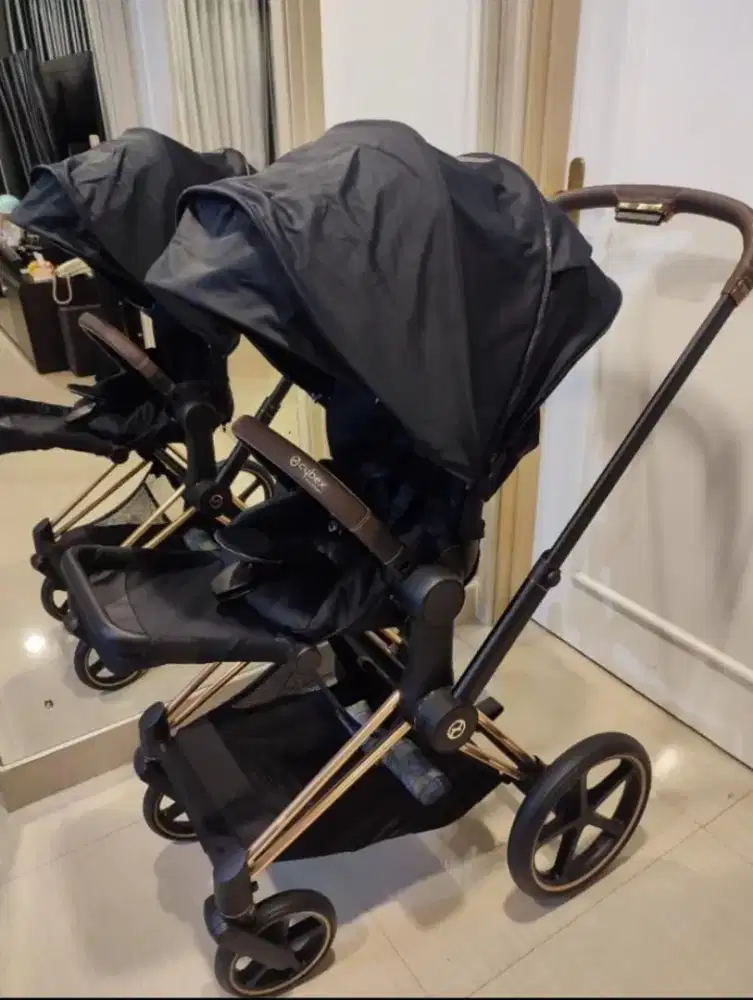 Stroller Cybex Priam Rose Gold Black - Preloved Mewah Kondisi Mulus