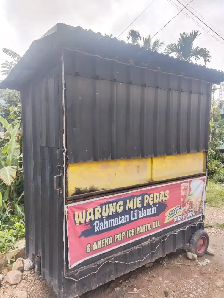 Dijual container bekas jualan mie padeh