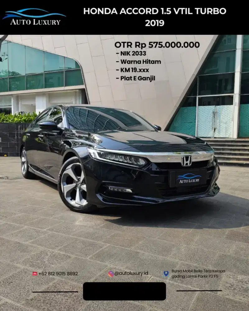 HONDA ACCORD 1.5 TC EL CVT 2023