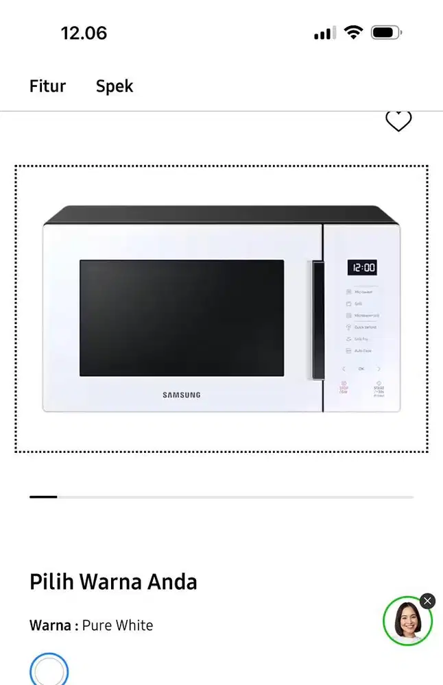 SAMSUNG Microwave Oven Grill Fry 23L
