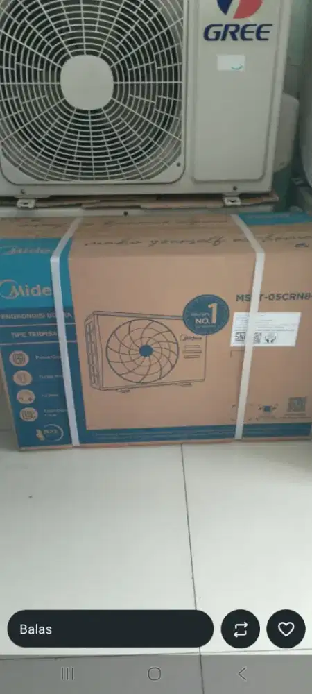 Outdoor Midea 1/2 pk baru