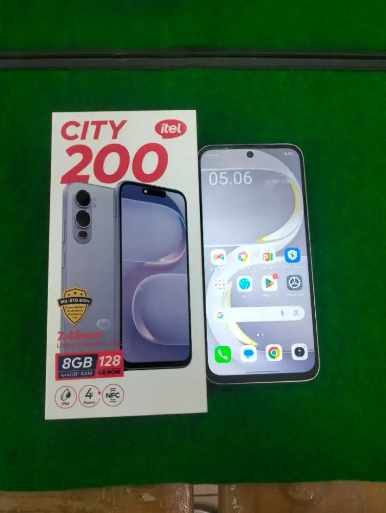 itel city 200 ram 4/128gb lengkap mulus