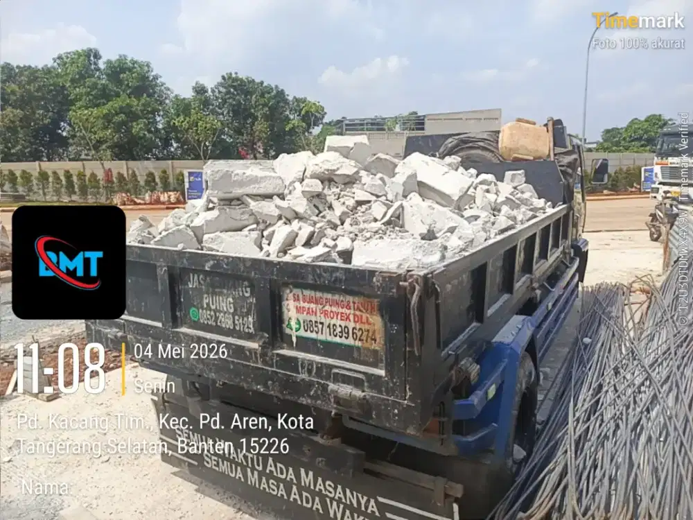 Jasa buang puing dan angkut tanah galian
