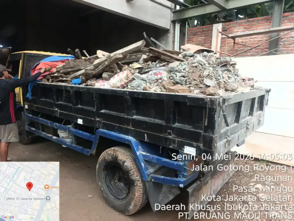 Jasa angkut puing dan buang sampah
