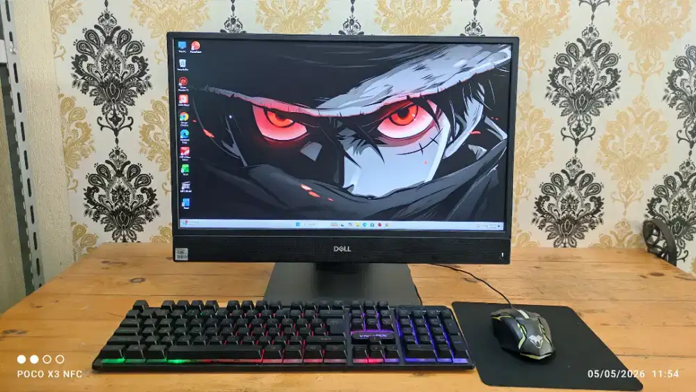 AIO PC DELL CORE I3 GEN-10 (8/256GB) LED 22 INCH KONDISI NORMAL MULUS