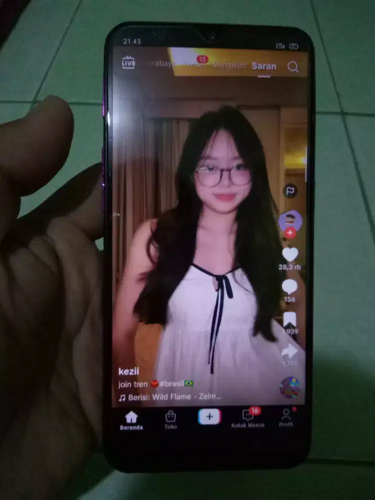 HP Oppo F9 pro ram 8gb dan 4G LTE normal smwa lengkap lancar aman jaya