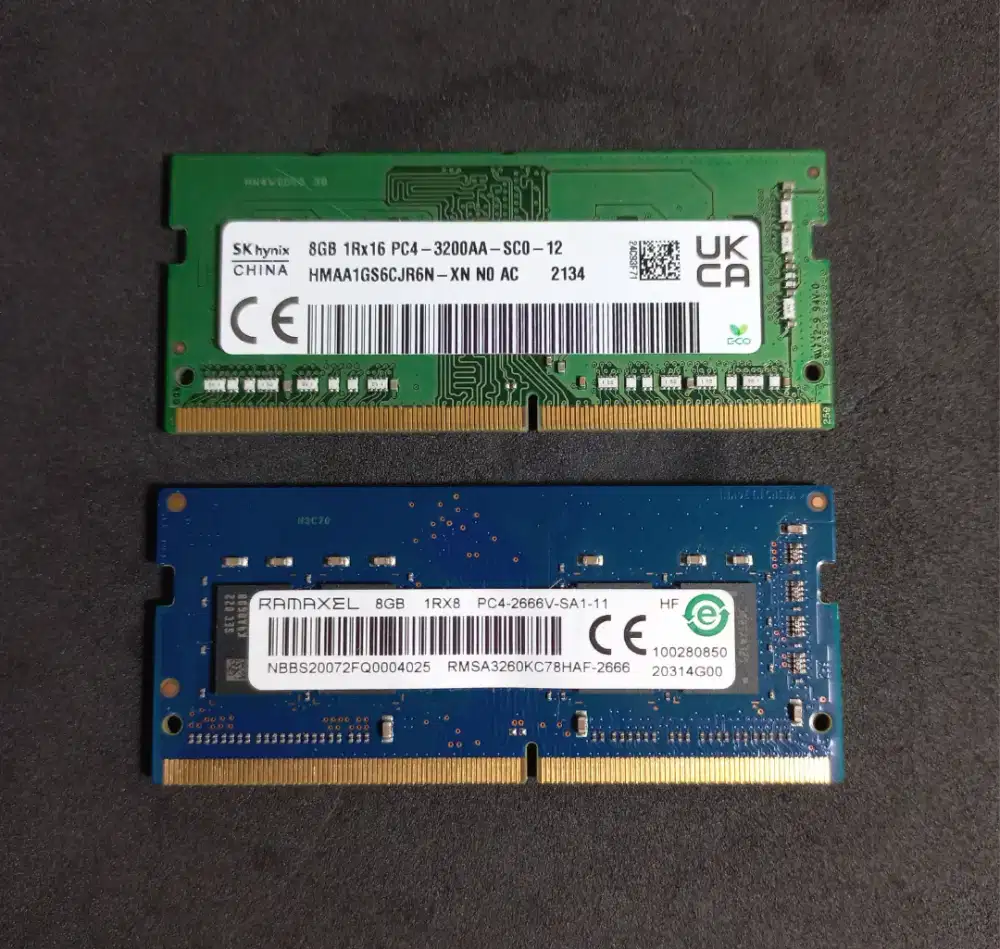 SODIMM DDR4 8GB Hynix & Ramaxel