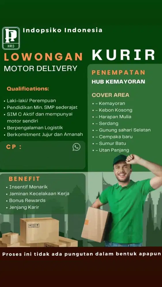 DIBUTUHKAN KURIR EKSPEDISI