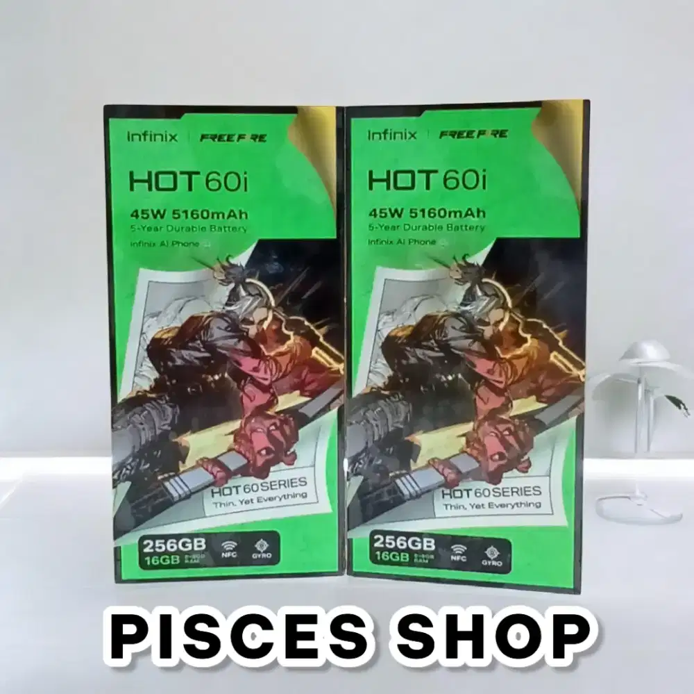 INFINIX HOT 60i RAM 8/256 NEW Segel Garansi Resmi 1 Tahun
