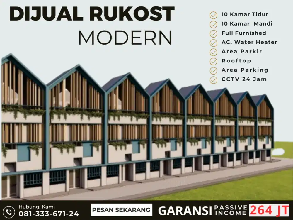 SHM On Hand Full Furnished 5 Menit Kampus Muhammadiyah Malang Jual Kos Malang