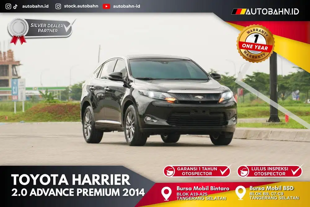 (DP 24jt) Toyota Harrier 2.0 Advance Premium Sound JBL 2014