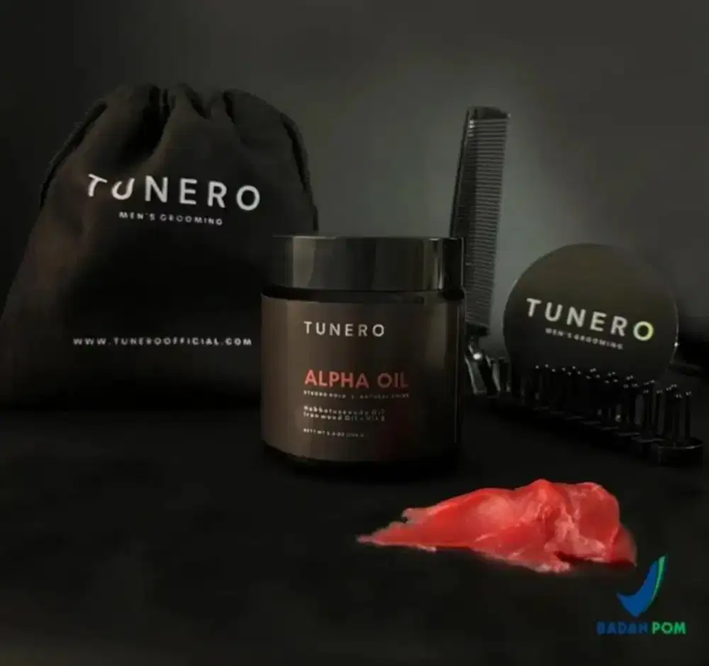 DIJUAL SATUAN/BORONGAN TUNERO ALPHA OIL MINYAK RAMBUT PRIA HARGA NEGO