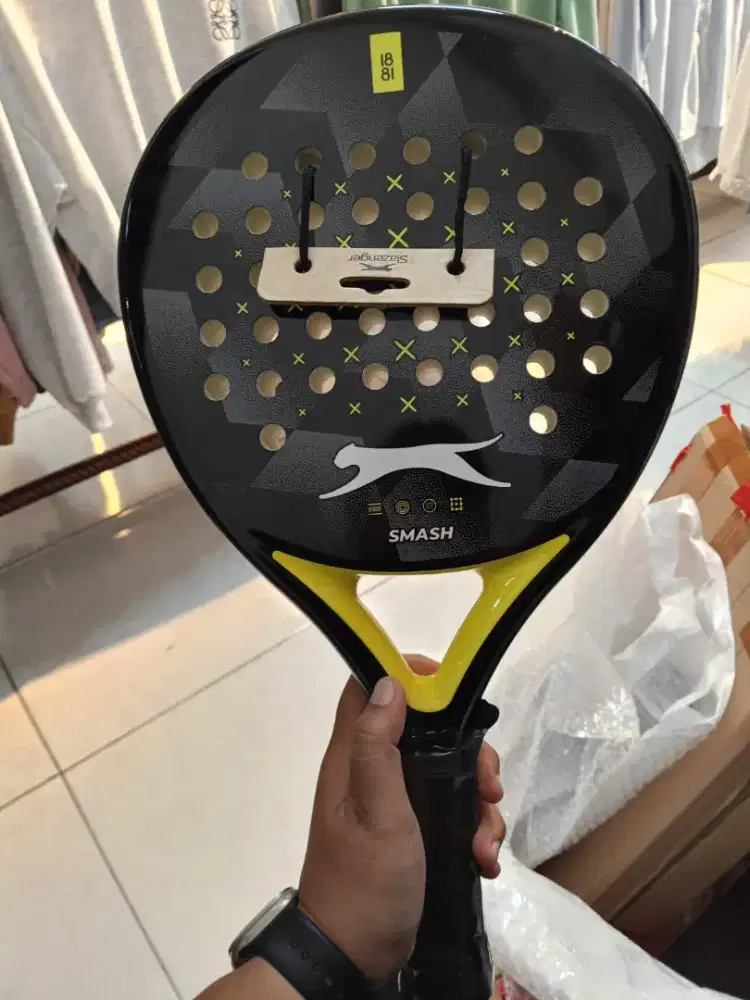 SLAZENGER SMASH GRAPHITE BLACK BLUE RAKET PADEL